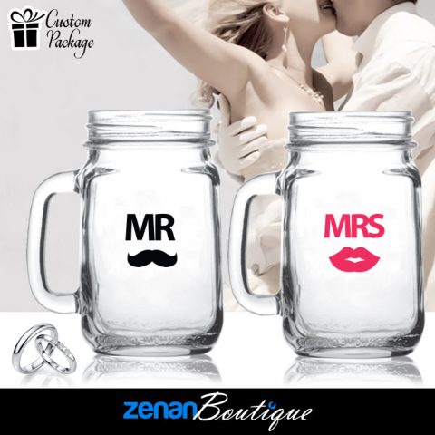 Wedding Boutique Packages - "Mr & Mrs" V2 on Mason Jar