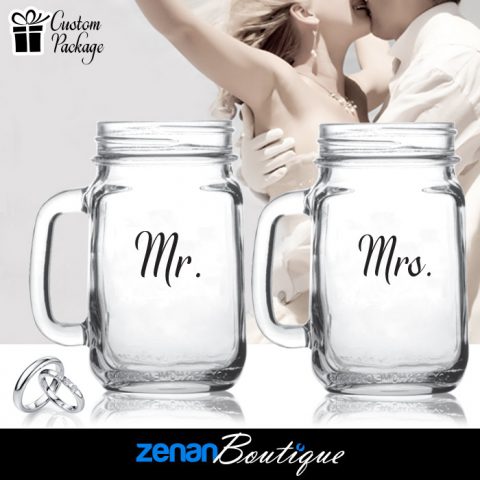 Wedding Boutique Packages - "Mr & Mrs" V3 on Mason Jar
